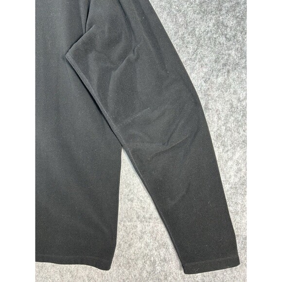 Eddie Bauer First Ascent Fleece Shirt Men's XLT Black Pullover 1/2 Zip Outdoor - Picture 8 of 12